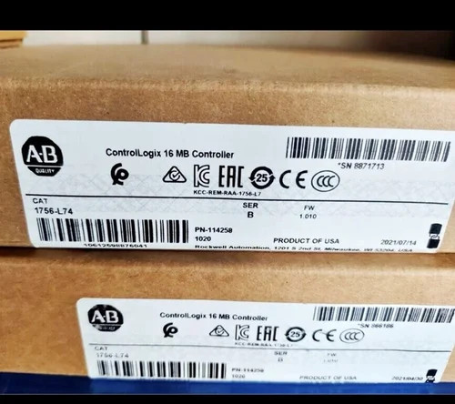 Logix5574 PLC Rockwell Allen Bradley 1756-L74K With 4MB Memory Conformally Coated