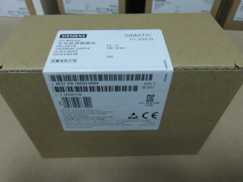 6ES7214-1BD23-0XB8 SIMATIC S7-200 Siemens CPU222 AC Power Supply 14 DI DC 10 DO Relay