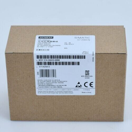 SIMATIC S7-200 Siemens PLC 6ES7214-2AD23-0XB8 S7-200CN CPU 224XP DC Power Supply
