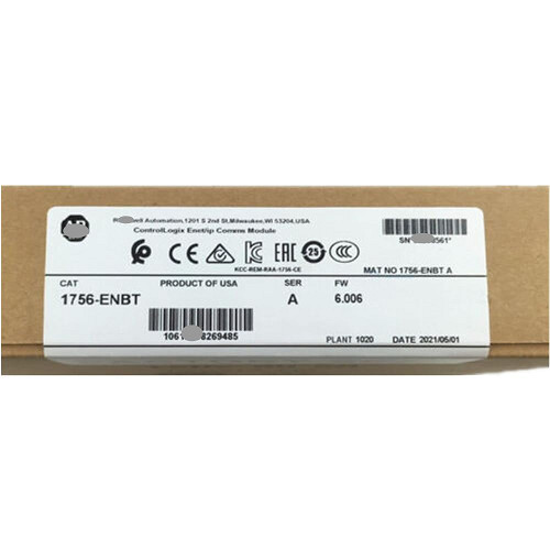 1756-ENBT Rockwell Allen Bradley PLC 10 / 100 Mbps 64 TCP / IP Connections