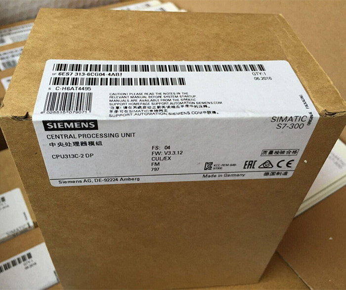 24V DC S7-300 Siemens Simatic CPU 313C-2 DP 6ES7313-6CG04-4AB1