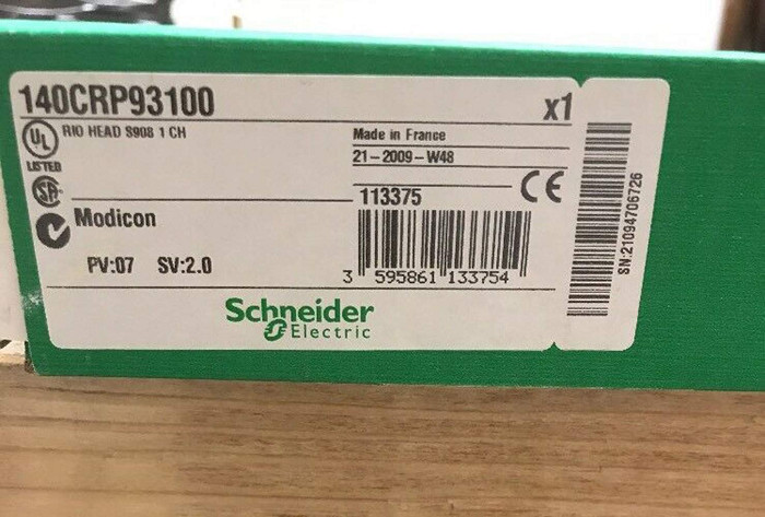 Modicon Quantum Schneider Electric Module 140CRP93100 Rio Head End Adaptor