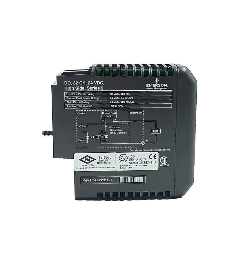 Emerson DeltaV Discrete Output Module KJ3204X1-BA1 DO 32 Channel 24 VDC