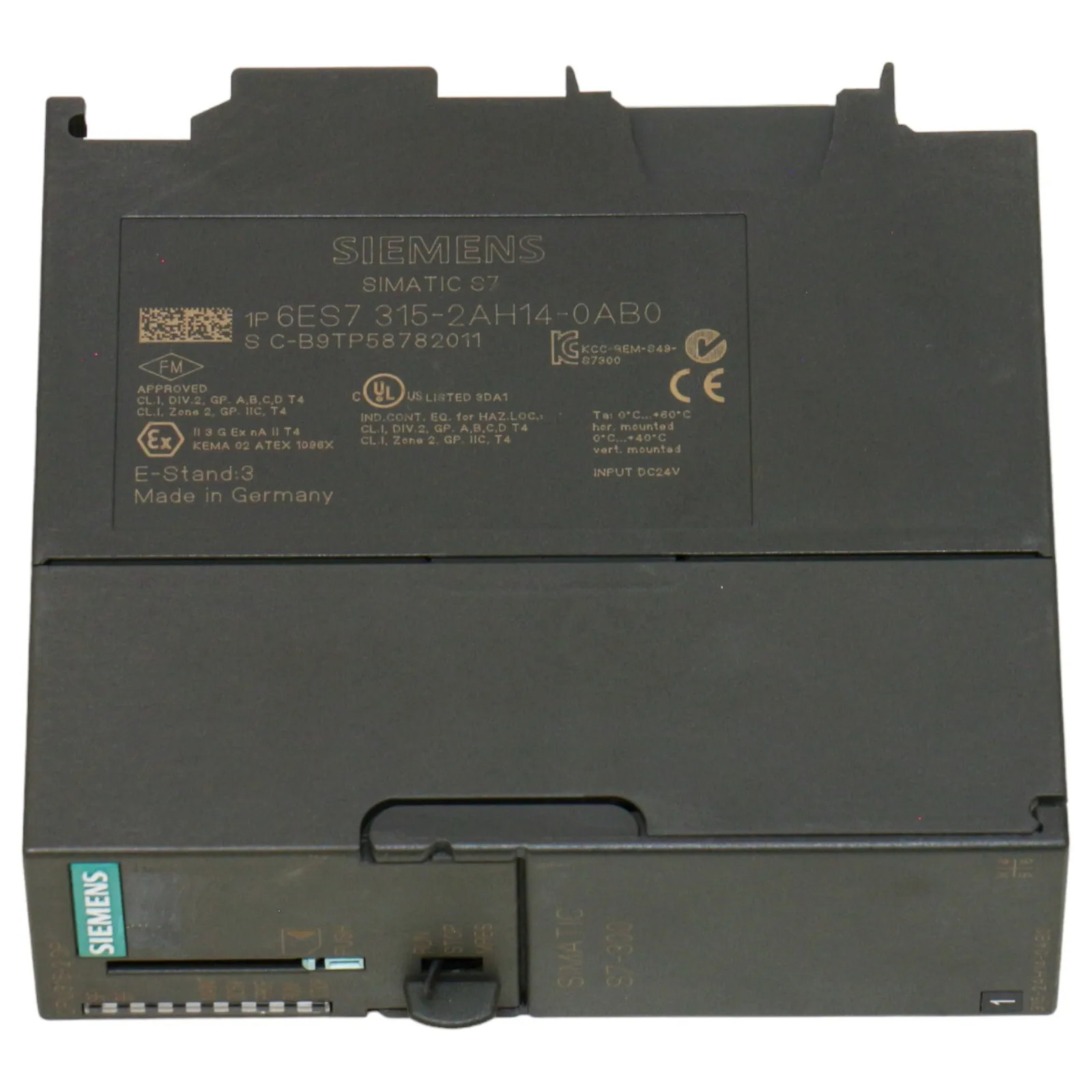 Siemens SIMATIC S7-300 6ES7315-2AH14-0AB0 CPU 315-2DP Compact CPU with MPI Integr