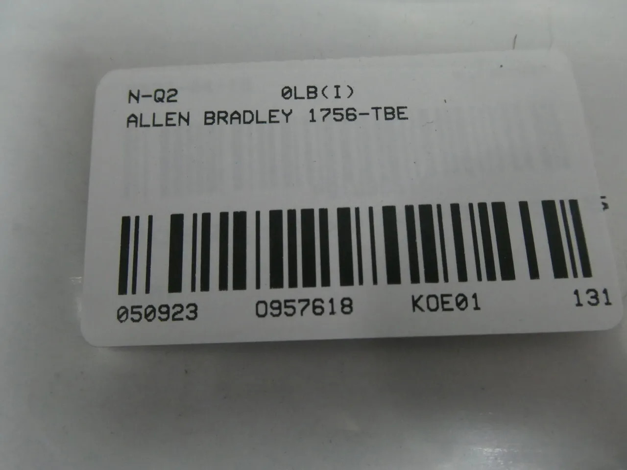 Allen Bradley 1756-TBE Extended Depth Terminal Block Housing