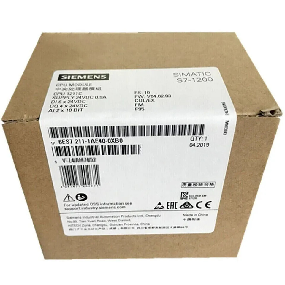 Siemens SIMATIC S7-1200 | 6ES7211-1AE40-0XB0 | Compact Central Processing Unit (CPU 1211C)